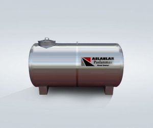 500-литровый горизонтальный резервуар для жидкости из нержавеющей стали